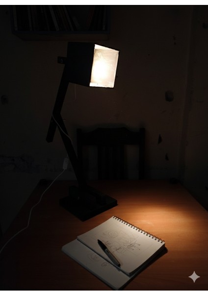 USB Çıkışlı LED Işıklı El Yapımı Masa Lambası / Gece Lambası fiyatları