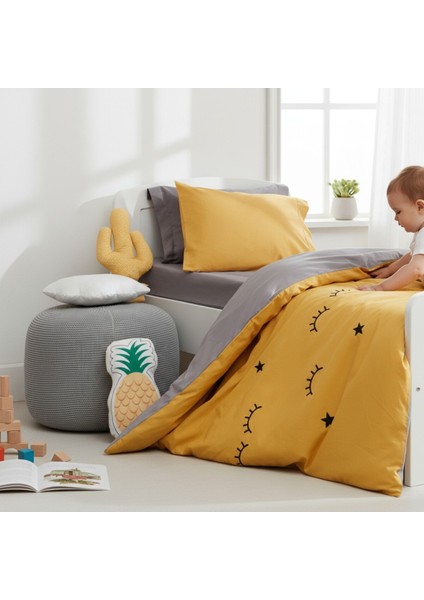 Sarı Dide Kolay Ütülenir Nevresim Takımı Tek Kişilik modelleri