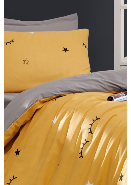 Sarı Dide Kolay Ütülenir Nevresim Takımı Tek Kişilik indirimleri