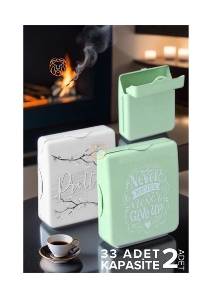 Turk Sigara Kutusu 33 Adet Kapasiteli 2 Adet