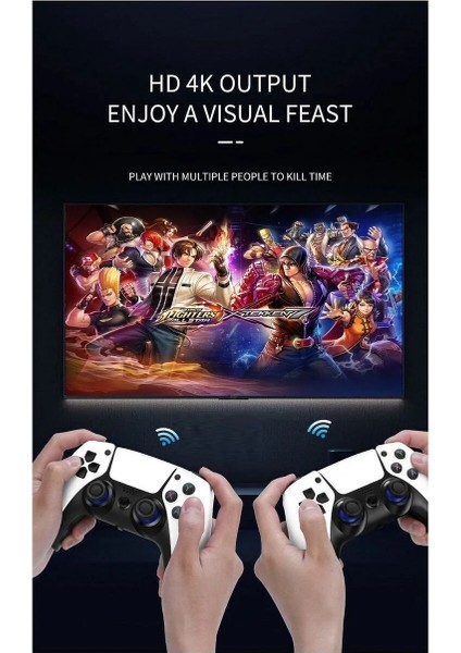 4K Game Tv Stick Android Tv Wifi Kablosuz Çift Kol Game Stick 64GB Hafıza Atari fırsatları