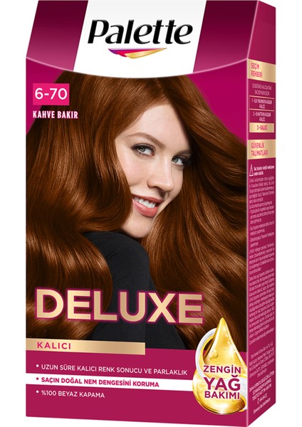 Deluxe Saç Boyası 6-70 Kahve Bakır 115 ml