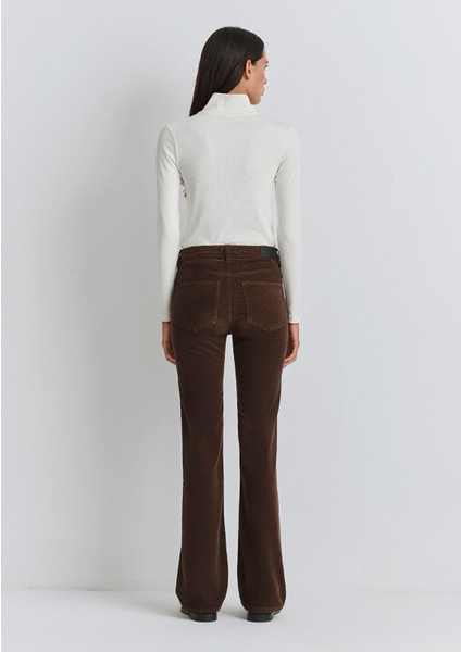 Maria Kahverengi Kadife Pantolon 101225-91316