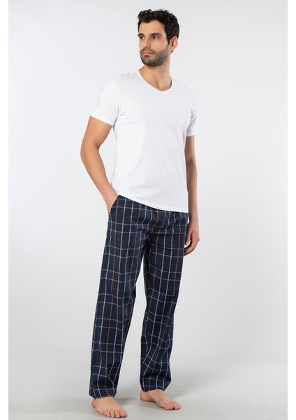 Erkek Dokuma Pijama Takımı 2238/LACIVERT 6