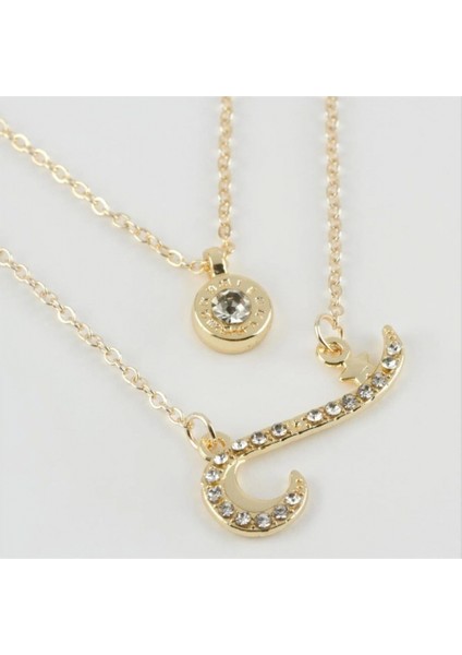 Yıldız Figürlü Yeni Sezon Ikili Kolye