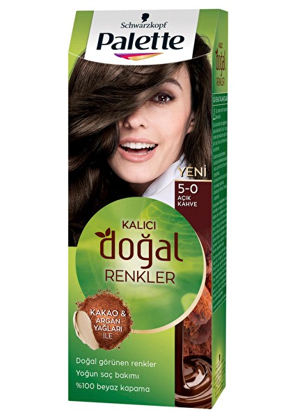 Natural Saç Boyası 5.0 Açık Kahve (2 Adet)