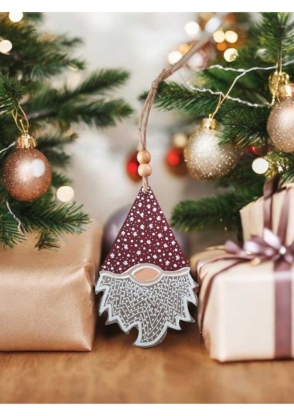 Kırmızı Yılbaşı Süsü, Sevimli Gnome Figür, Ağacı Dekorasyonu, Sıcak ve Neşeli Atmosfer fiyatları