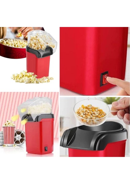 Yağsız Sıcak Havalı Mısır Patlatma Makinesi - Hızlı Pratik Popcorn Yapıcı | 1200W Güçlü Motor fiyatları