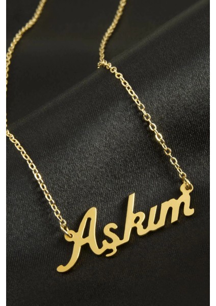 Ieg Aşkım Isimli Kolye (Kişiye Özel)