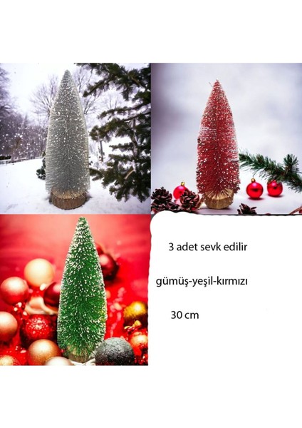 Renkli Simli Çam Ağacı, 30 Cm, Masaüstü, Yılbaşı Dekorasyonu fiyatları