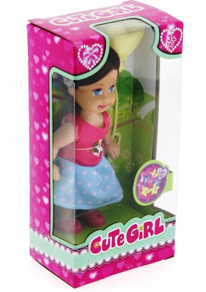 Cute Girl Sarı Balonlu Kumral Mini Bebek fiyatları