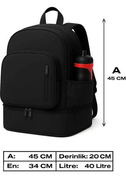 Spor Sırt Çantası - Ayakkabı Bölmeli , Tablet, Telefon Bölmeli , Su Geçirmez Sırt Çantası fırsatları