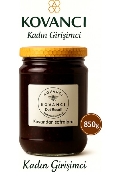 Doğal Karadut Reçeli – Lezzet ve Şifa Bir ARADA!”-850GR-KADIN Girişimci-Kovancı
