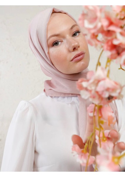 Kadın Pudra Pembe Janjan Şal