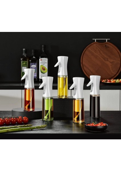 Püskürtmeli Sprey Yağ Limon Sirke Sos Şişesi Cam