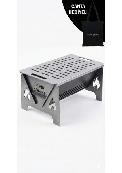 Demonte Mangal Portatif Çantalı Mini Pratik Katlanır Mangal indirimleri