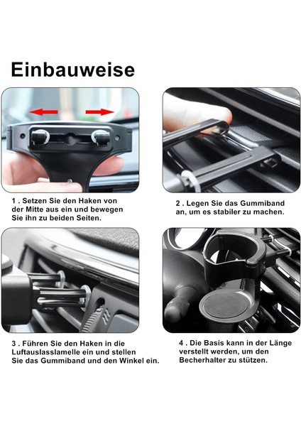 Peugeot 308 2008-2009-2010-2011-2012-2013 Araç Bardak Tutucu Ayarlanabilir – Abs Malzeme, Kaymaz Pedli, Havalandırma Klipsli, 93X73X86MM Paralel Havalandırma Çıkış Için Uyumludur fırsatları