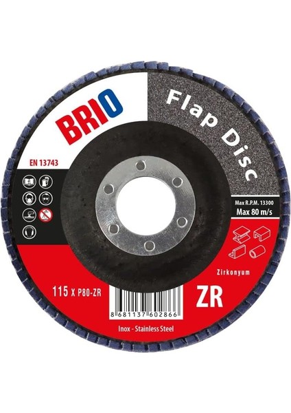 Flap Disk 180XP80 Zr fiyatları