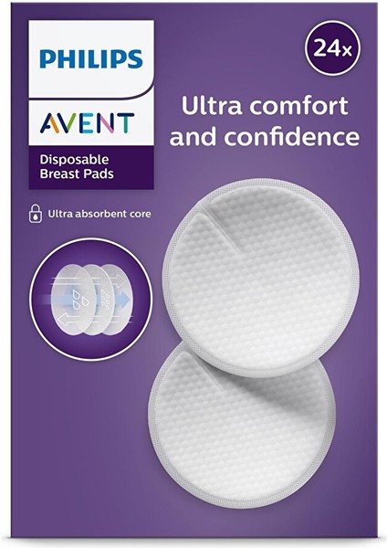 Tek Kullanımlık Göğüs Pedleri 24 Lü, SCF254/24 (2 Adet)