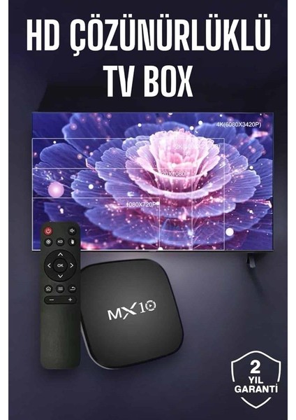 Tv Box Android Uyumlu 4 Çekirdekli Wifi Bağlantılı 4K fiyatları