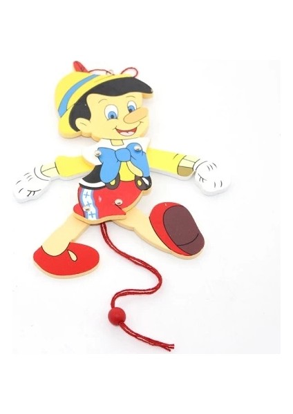 Ahşap Sallanan Pinokyo Figürü