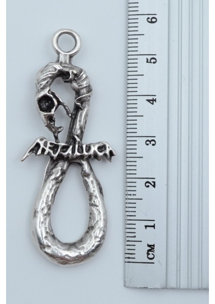 Metallica Gümüş Kaplama Örme Zincir Kolye modelleri