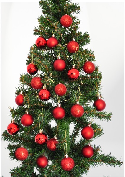 Yılbaşı Ağaç Süsleme Seti 72 Parça Yılbaşı Ağaç Süs Topları Yılbaş Süsü