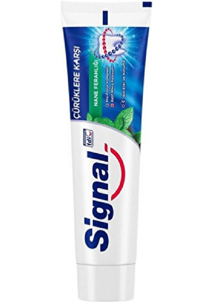 Diş Macunu Çürüklere Karşı Nane 100 ml (3 Adet)