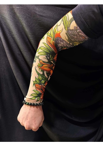 Çorap Dövme Giyilebilir Kol Bacak Dövmesi Likralı 2 Adet Model 25