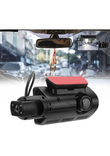 Araç Içi & Dışı Çift Lensli Wifi Kamera – 1080P Hd,gece Görüşlü, G-Sensörlü Dvr Dashcam