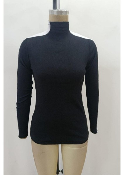 Balıkçı Yaka Kaşkorse Bluz - Siyah fırsatları