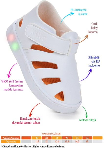 Limba Işıklı Cırtlı Erkek Bebek Sandalet fiyatları