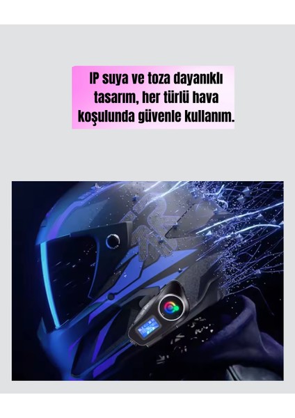 Bfs Bluetooth 5.3 Kask Kulaklığı Su Geçirmez Gürültü Azaltıcı fırsatları