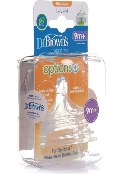 Db 4201 Dr Browns Geniş Ağız Options+ Biberon Emziği 9AY+ (2 Adet) fiyatları