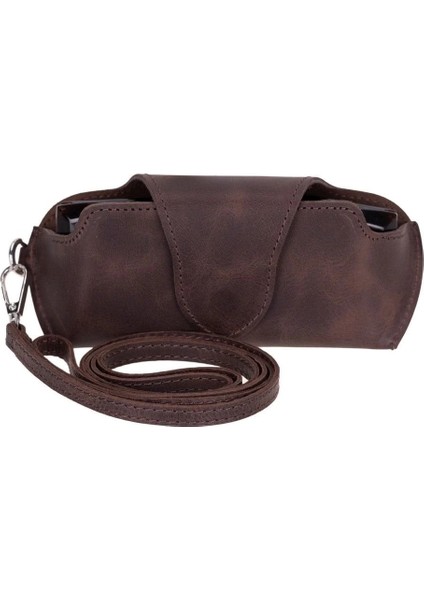 Riviera Deri Askılı Gözlük Kılıfı Kahverengi indirimleri