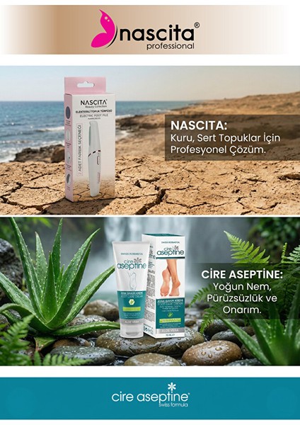 Elektrikli Topuk / Ayak Törpüsü Beyaz + Ayak Bakım Kremi 75ML modelleri