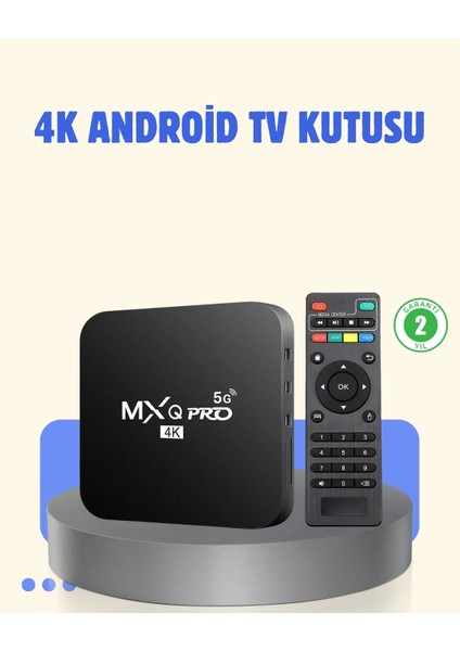 4K Android Tv Box – 2gb Ram 16GB Rom, Hızlı Wi-Fi Bağlantılı Akıllı Medya Kutusu