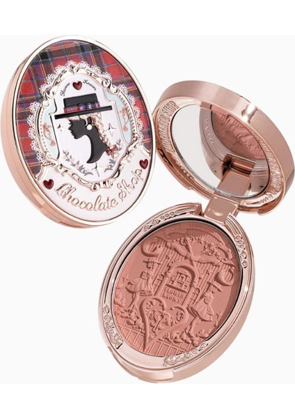 Chocolate Wonder-Shop Embossed Blush Lüks Pudra Allık