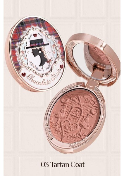 Chocolate Wonder-Shop Embossed Blush Lüks Pudra Allık