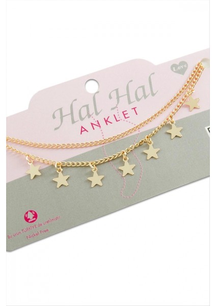 Yıldız Çift Zincirli Halhal