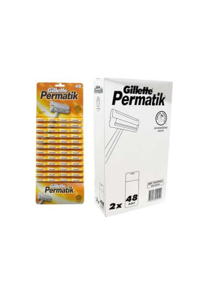 Permatik Tek Saplı Jilet 96 Parça (4940)