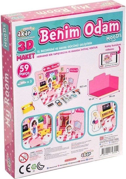 Benim Odam Maket 3 Boyutlu Puzzle