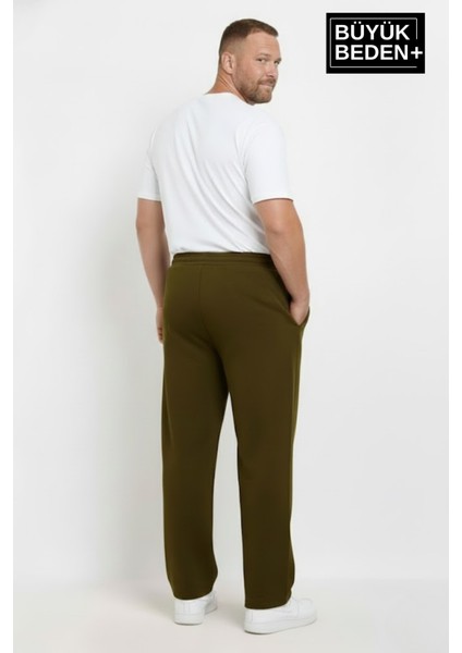 Erkek Büyük Beden Brooklyn 1970 Baskılı Lastikli Bel Paça Reçme Eşofman Altı SPR26EA952-3 modelleri