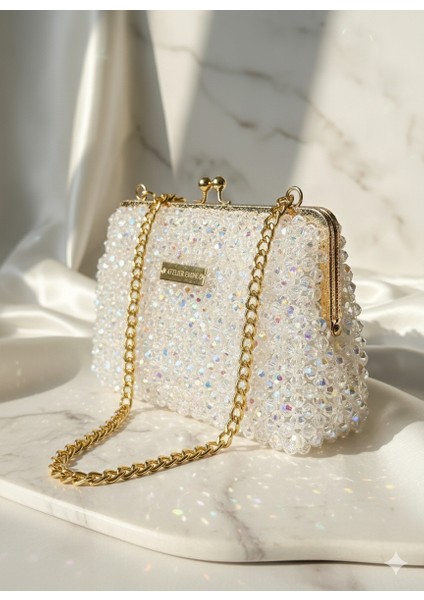 Vanilla Velvet – Özel Üretim Kristal Çanta