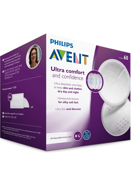 Tek Kullanımlık Göğüs Pedleri 60'lı, SCF254/61 (3 Adet) modelleri