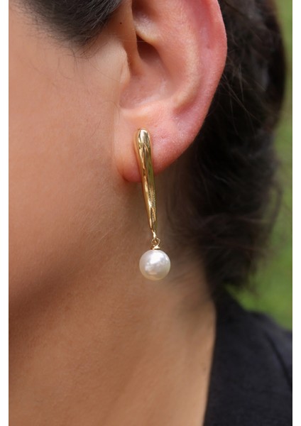 Inci Damlacık Kadın Çelik Küpe