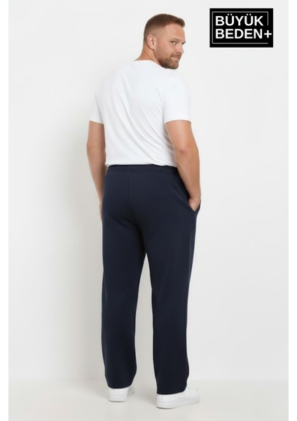 Erkek Büyük Beden Brooklyn 1970 Baskılı Lastikli Bel Paça Reçme Eşofman Altı SPR26EA952-3 fiyatları