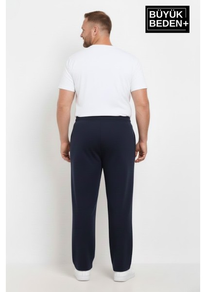 Erkek Büyük Beden Brooklyn 1970 Baskılı Lastikli Bel Paça Reçme Eşofman Altı SPR26EA952-3 modelleri