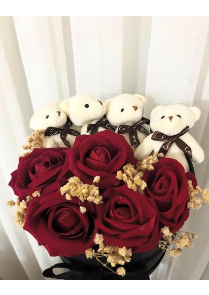 Ayıcıklı Hediye Kutusu &gül Arajmanı modelleri