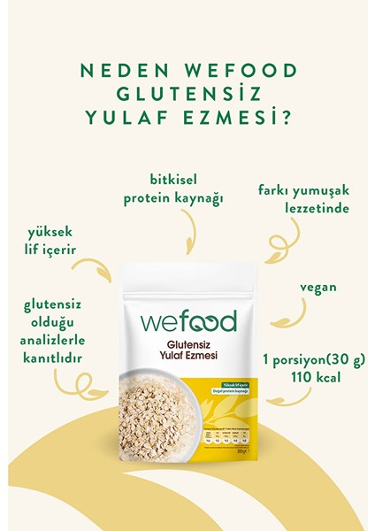 Glutensiz Yulaf Ezmesi 300 gr (3 Adet) fiyatları
